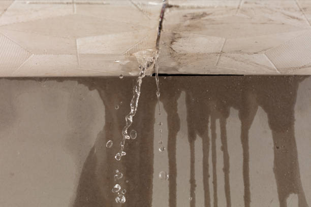 Professional Burst Pipe Cleanup technician working in Plainville, MA
